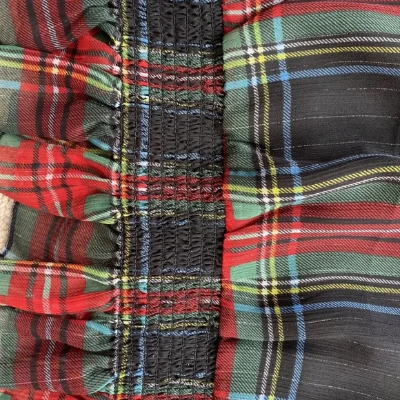 NWT J Crew Sleeveless Mockneck Top in Gilded Stewart Tartan Plaid AW895 Size 00 - Picture 8 of 9